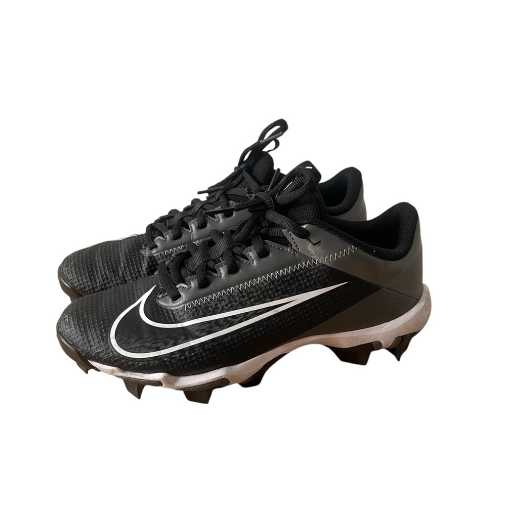 Nike Vapor Edge Shark 2 Black and White Sports Cleats 6Y